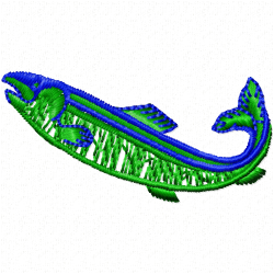 Fishes Embroidery Design 12 Fishes Embroidery Design 12